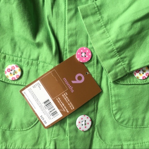 Baby girl spring pea coat - Picture 4 of 5